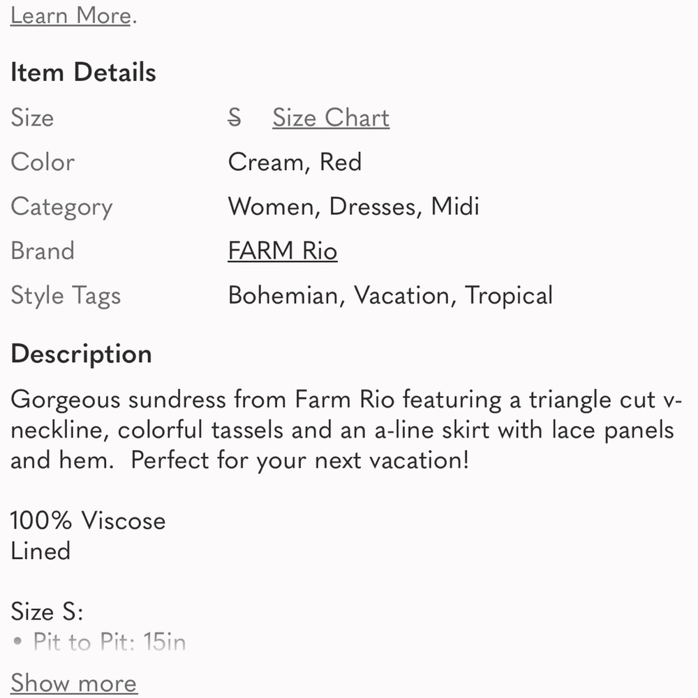 Farm Rio Floral Lace Trim Dress - Picture 12 of 12